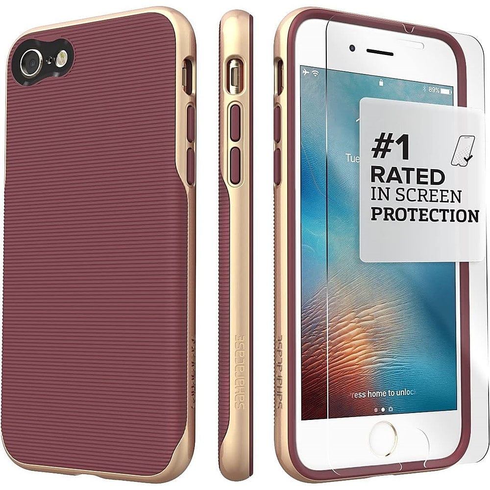 Trend Series Case for Apple iPhone SE (2nd Generation & 3rd Generation 2022) - Plum Red