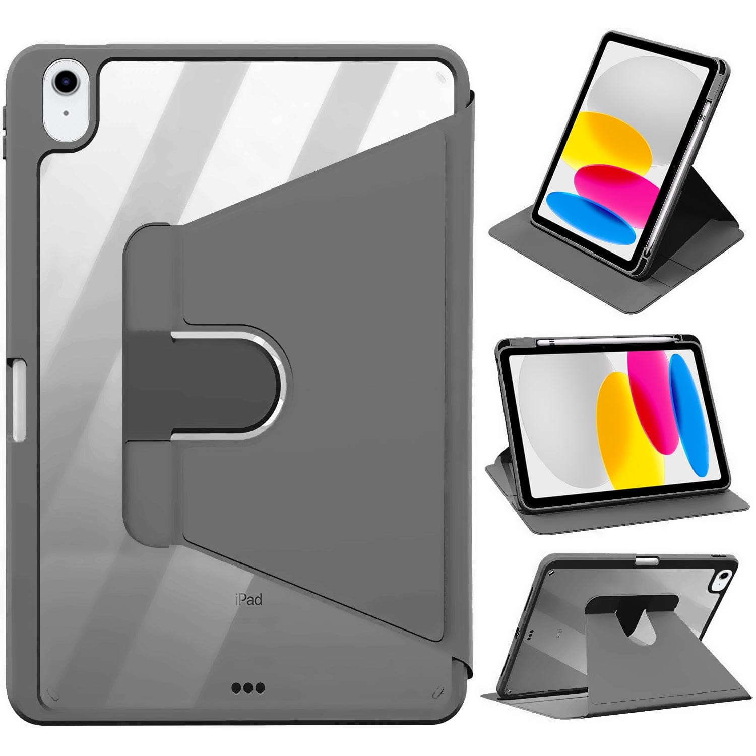 Rotating Folio Case for Apple iPad 10.9" (10th Generation 2022) - Black