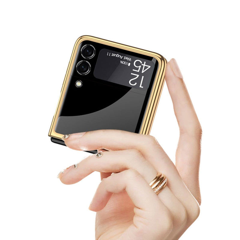 Marble Series Case for Samsung Galaxy Z Flip 3 5G (Flip3) - Black Gold