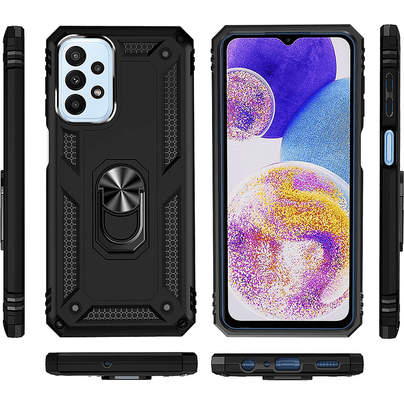 Military Kickstand Series Case for Samsung Galaxy A23 5G - Black