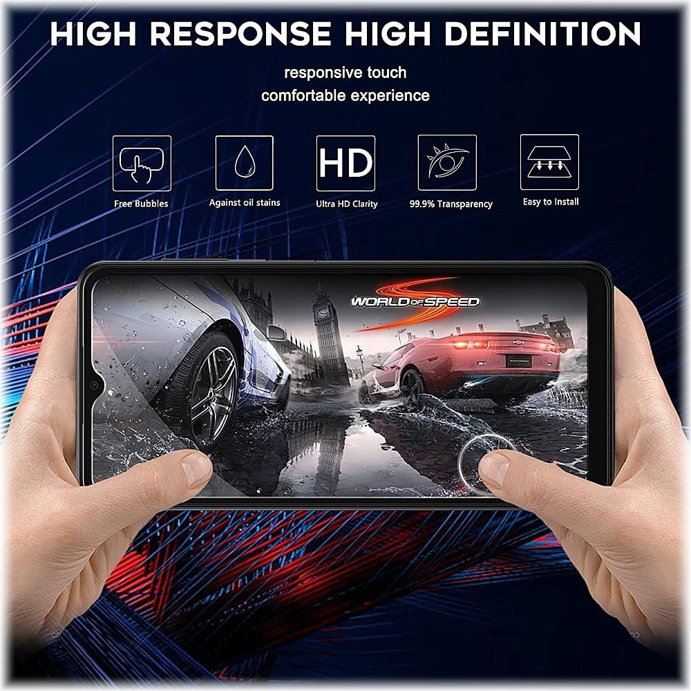 ZeroDamage Ultra Strong+ Tempered Glass Screen Protector for Samsung Galaxy A13 5G (2-Pack) - Clear