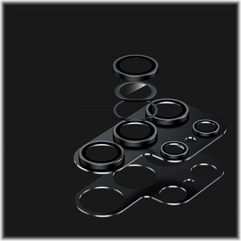 ZeroDamage Camera Lens Protector for Samsung Galaxy S23 Ultra (2-Pack) - Black