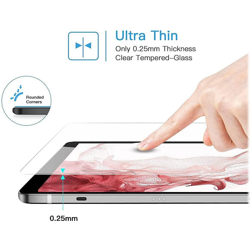 ZeroDamage Ultra Strong Tempered Glass Screen Protector for Galaxy Tab S8 - Clear