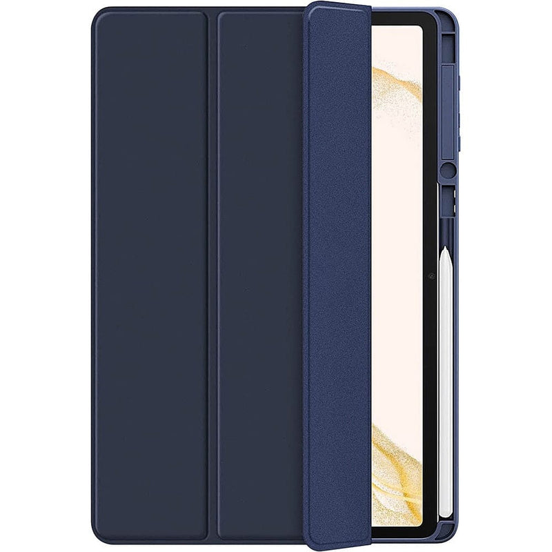 Folio Case for Samsung Galaxy Tab S8 Ultra - Clear/Navy Blue