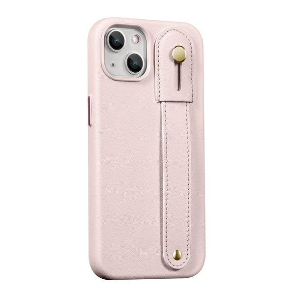 FingerGrip Series Case Leather with Magsafe for Apple iPhone 14 Plus - Pink