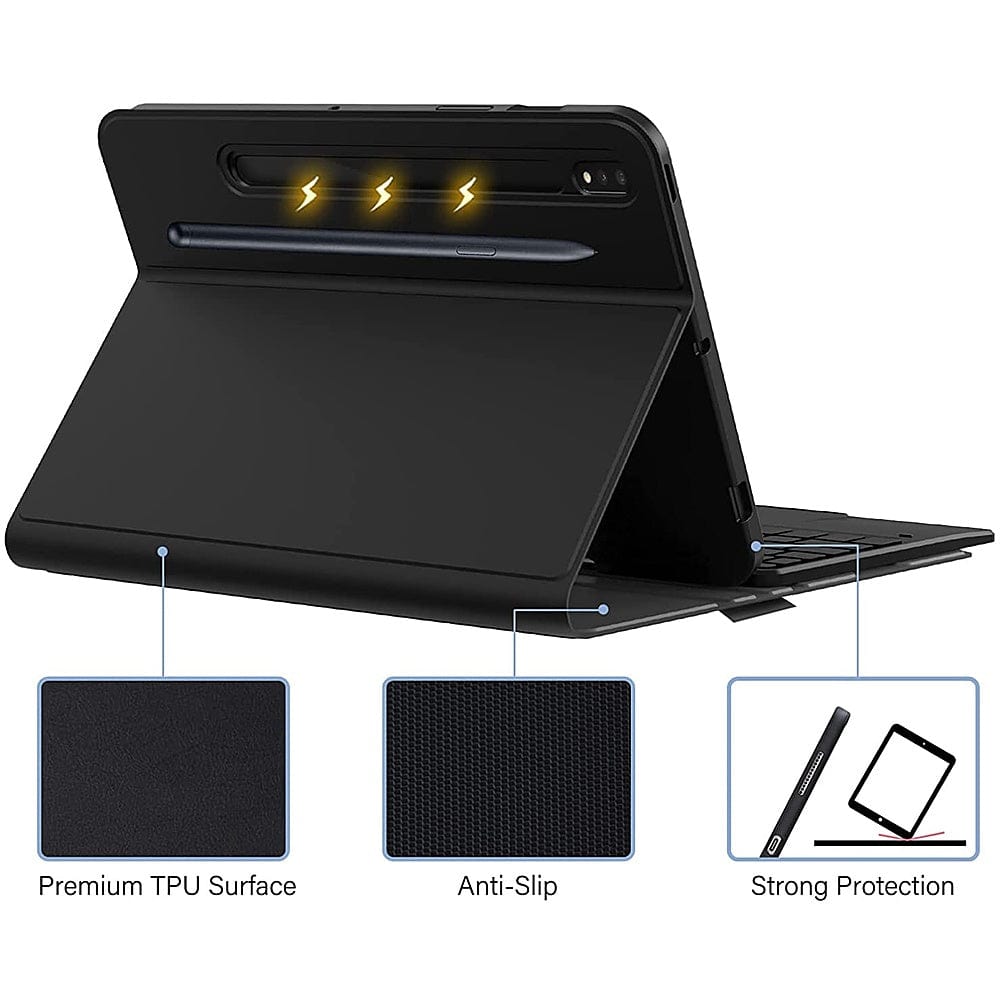 Keyboard Case with TrackPad for Samsung Galaxy Tab S8+ - Black