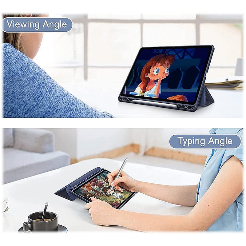 Folio Case for Samsung Galaxy Tab S8 - Clear/Navy Blue
