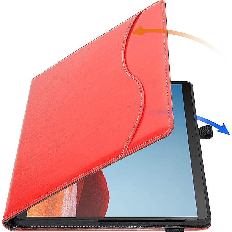 SaharaCase - Business Series Folio Case for Microsoft Surface Pro X - Red