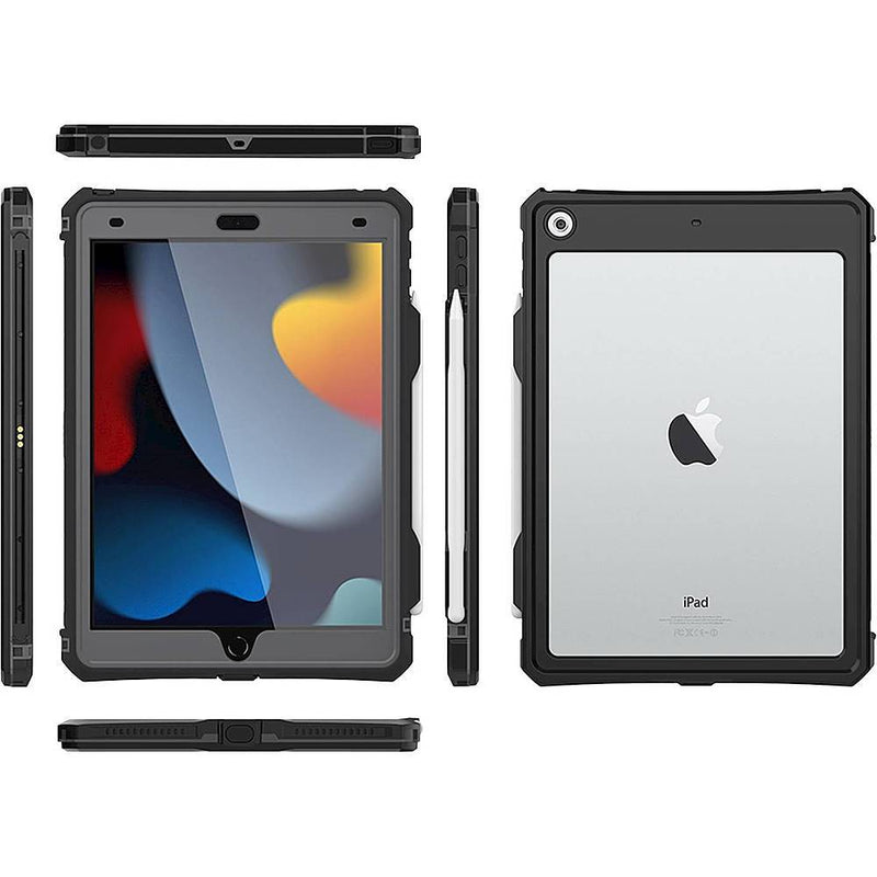 SaharaCase - WaterProof Case for Apple iPad 10.2" (9th Generation 2021) - Black