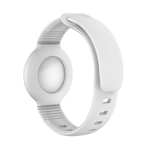 SaharaCase - Silicone WristBand for Apple AirTag - White