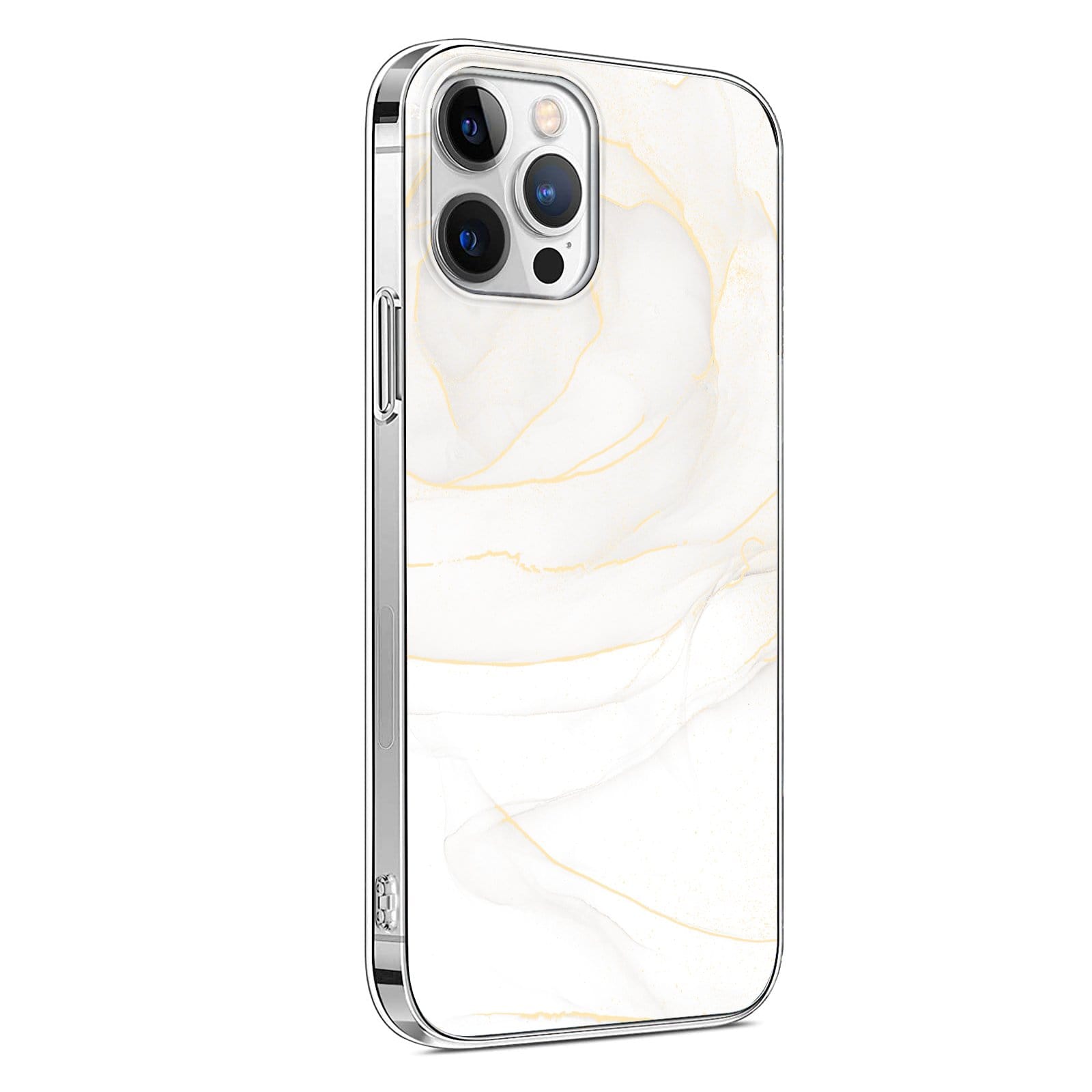 White Marble iPhone 13 Pro Max Case - Marble Series Case