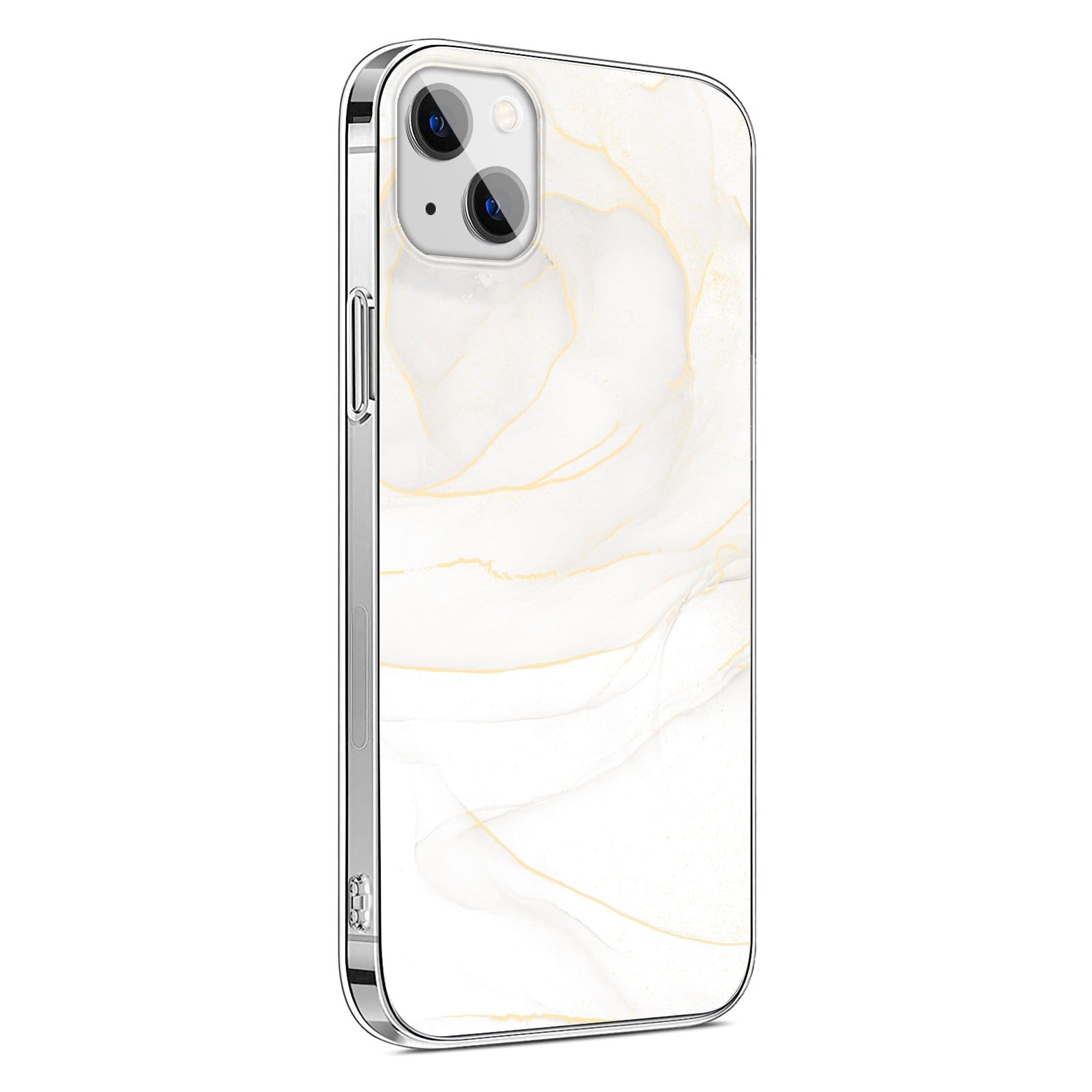 White Marble iPhone 13 Mini Case - Marble Series Case