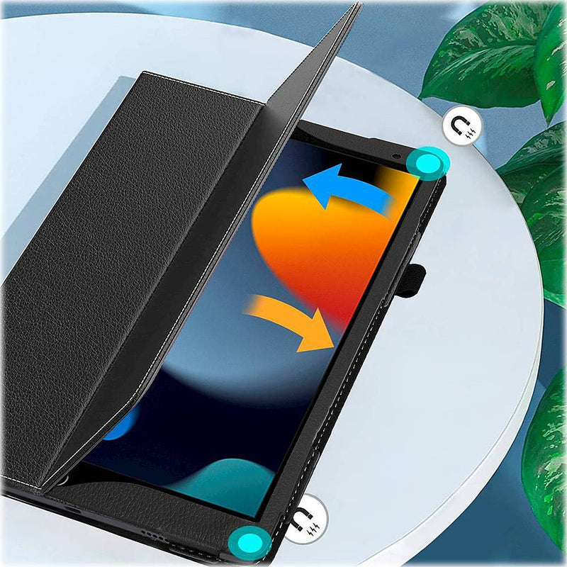 SaharaCase - Bi-Fold Folio Case for Apple iPad 10.2" (9th Generation 2021) - Black