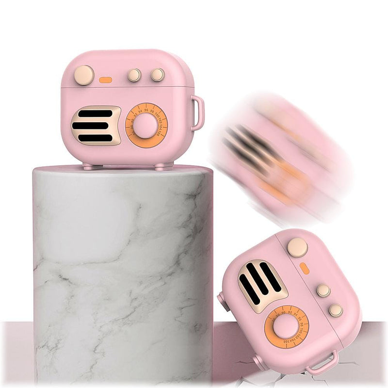 SaharaCase - Retro Radio Case for Apple AirPods (3rd generation) - Pink