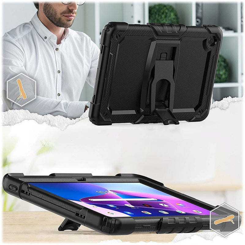 Defence Series Case for Lenovo Tab M10 Plus (3rd Gen) - Black