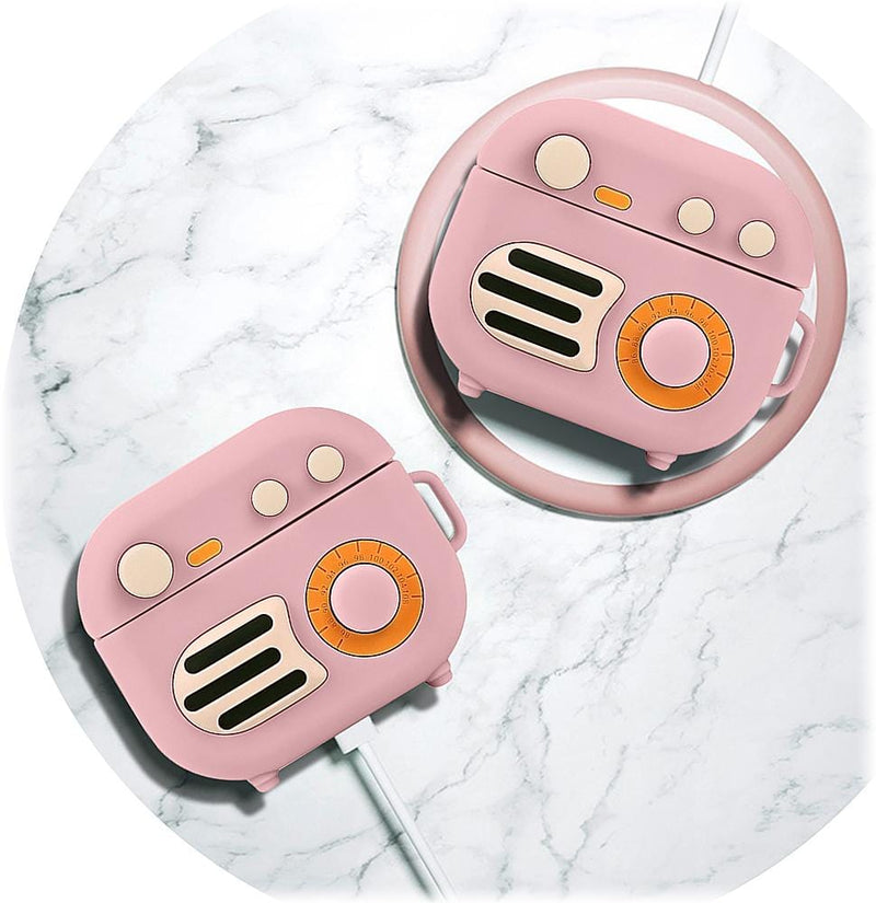 SaharaCase - Retro Radio Case for Apple AirPods (3rd generation) - Pink