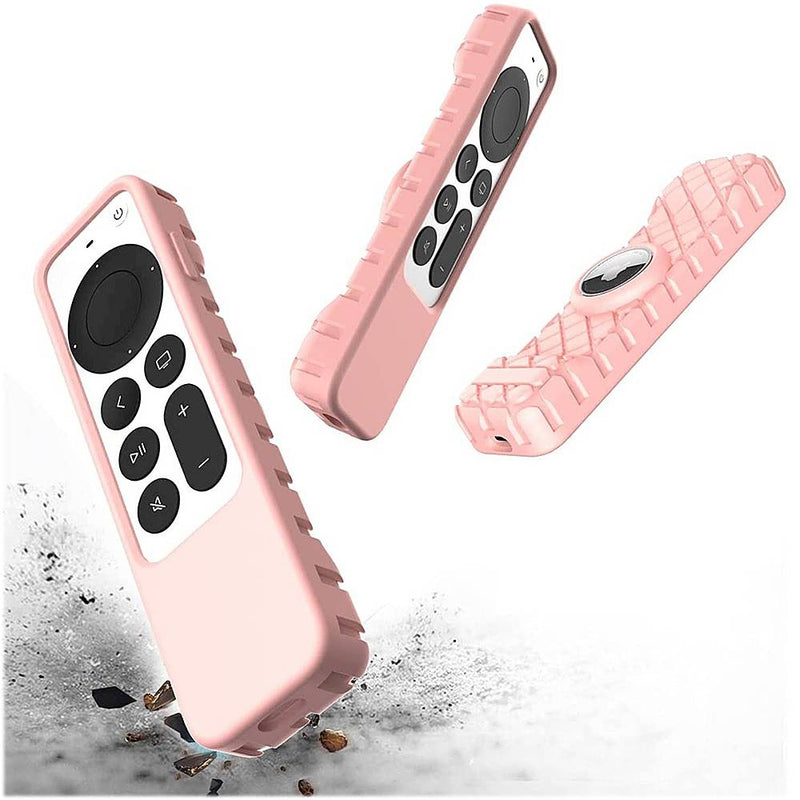 Apple TV 4K Remote Silicone Case for Apple AirTag - Pink