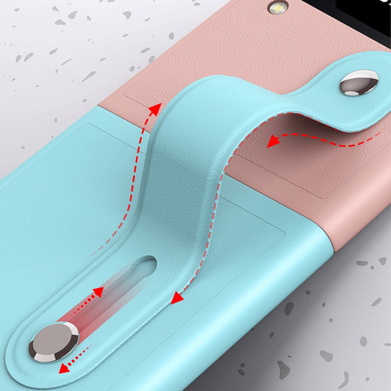 FingerGrip Series Case for Samsung Galaxy Z Flip4 - Pink/Ice Blue