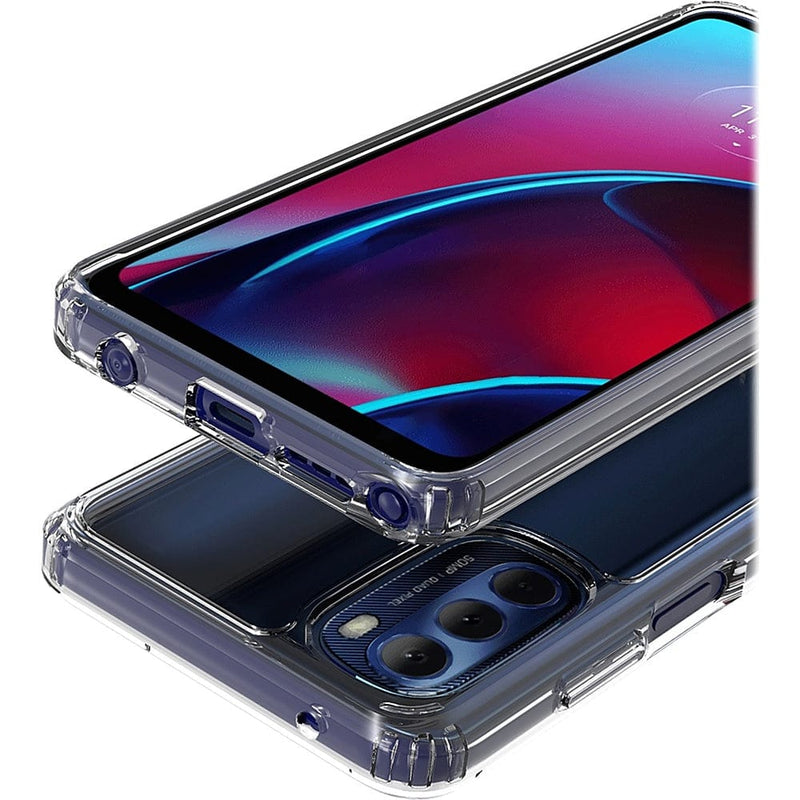 Hybrid-Flex Hard Shell Case for Motorola G Stylus 4G 2022 - Clear