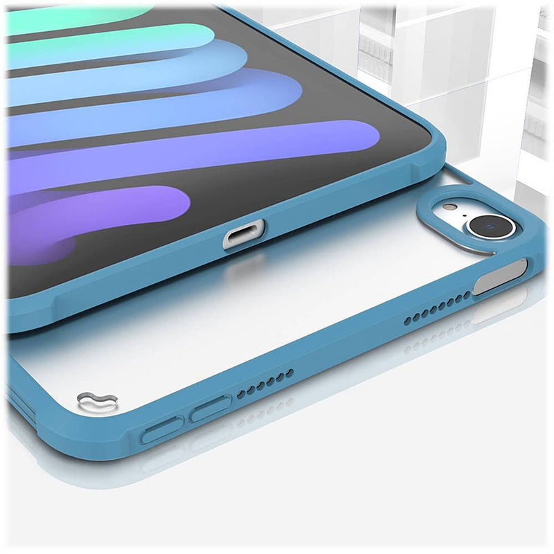 SaharaCase - Hybrid-Flex Series Case for Apple iPad Mini (6th Generation 2021) - Clear Blue