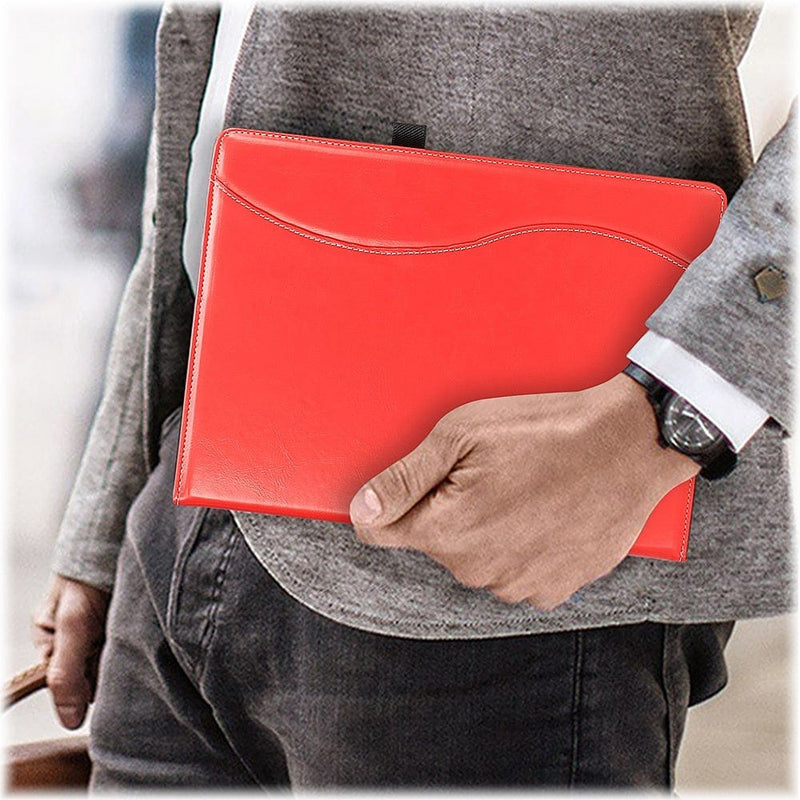 SaharaCase - Business Series Folio Case for Microsoft Surface Pro X - Red