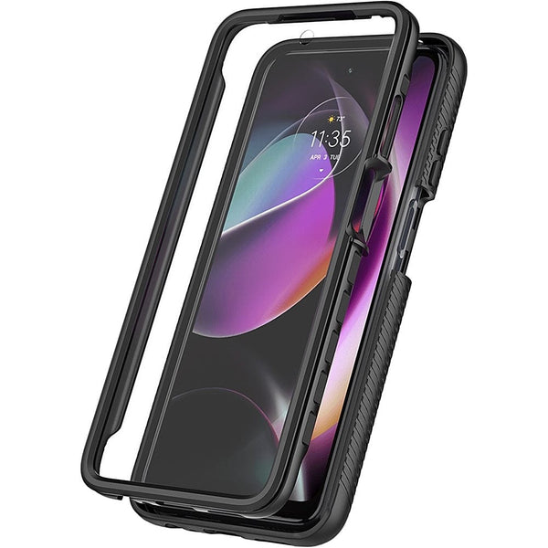 GRIP Series Case for Motorola Moto G 5G (2022) - Black/Clear