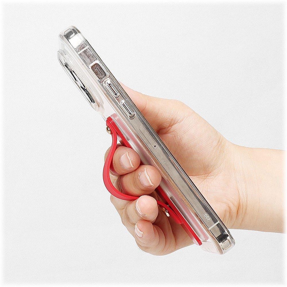 FingerGrip Cell Phone Grip for Most Cell Phones - Red