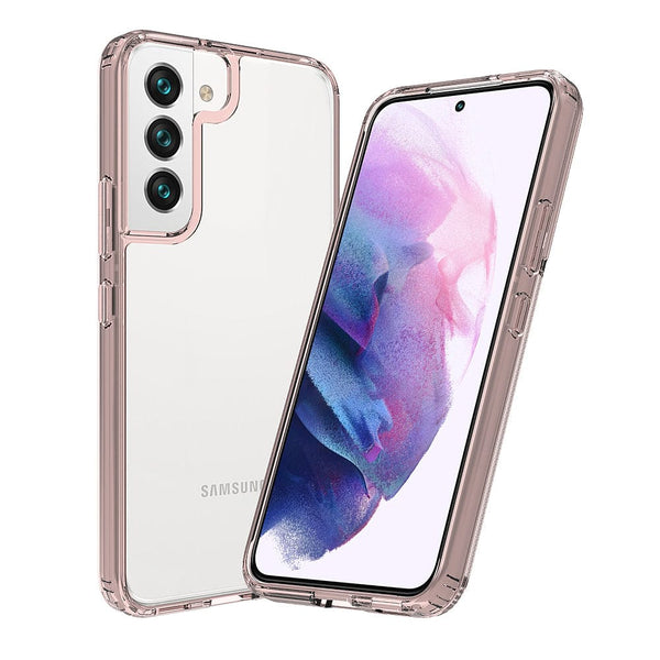 Hard Shell Series Case for Galaxy S22 - Clear/Rose Gold