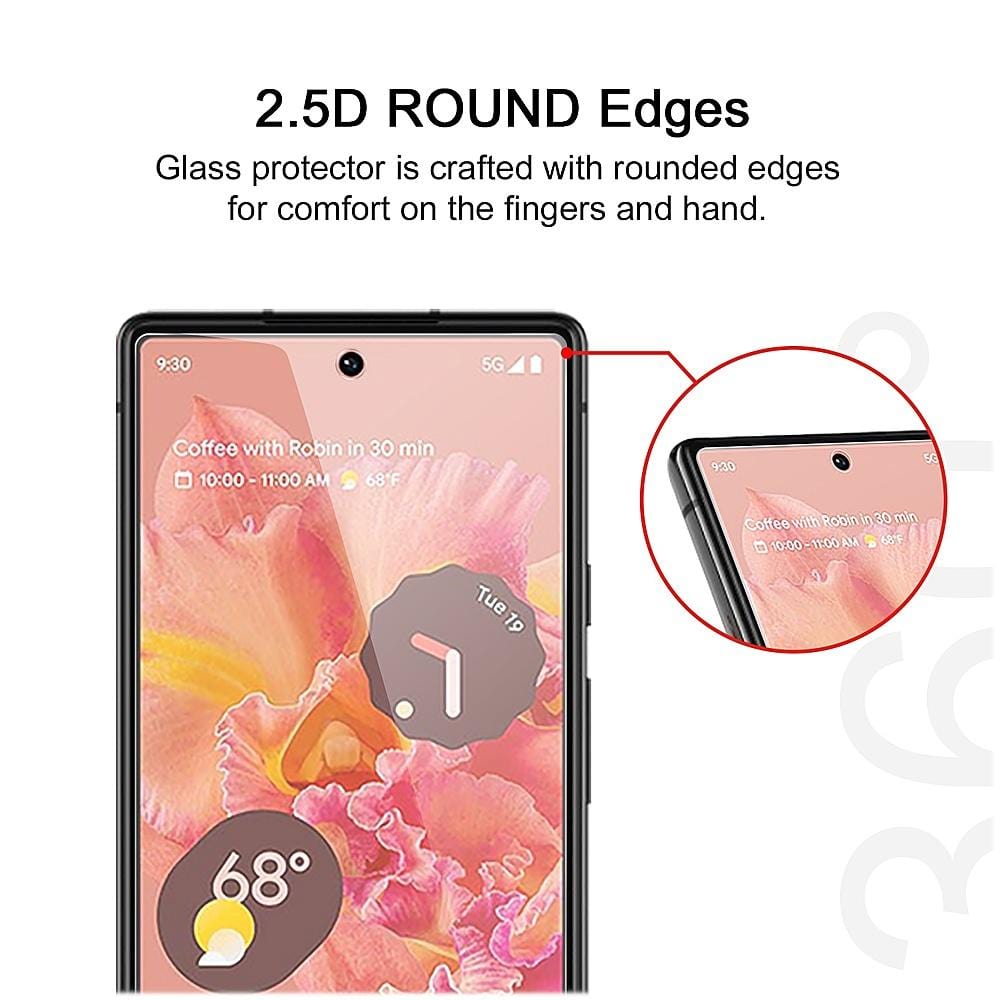 ZeroDamage Ultra Strong Tempered Glass Screen Protector for Google Pixel 6 Pro - Clear