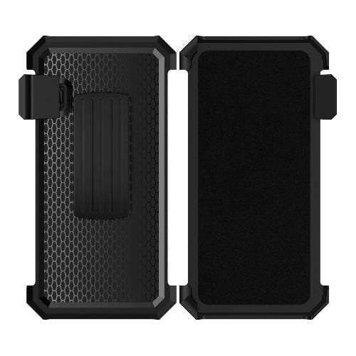 Black Heavy Duty iPhone 12 Mini Case - Military Kickstand Series