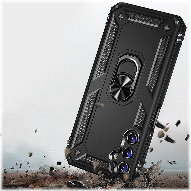 Military Kickstand Series with Belt Clip Case for Samsung Galaxy A14 5G - Black