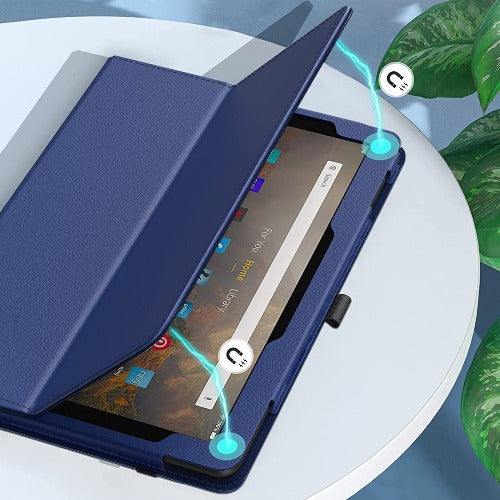 Bi-Fold Folio Case for Amazon Fire HD 10 (2021) - Blue