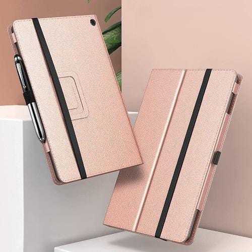 Bi-Fold Folio Case for Amazon Fire HD 10 (2021) - Rose Gold