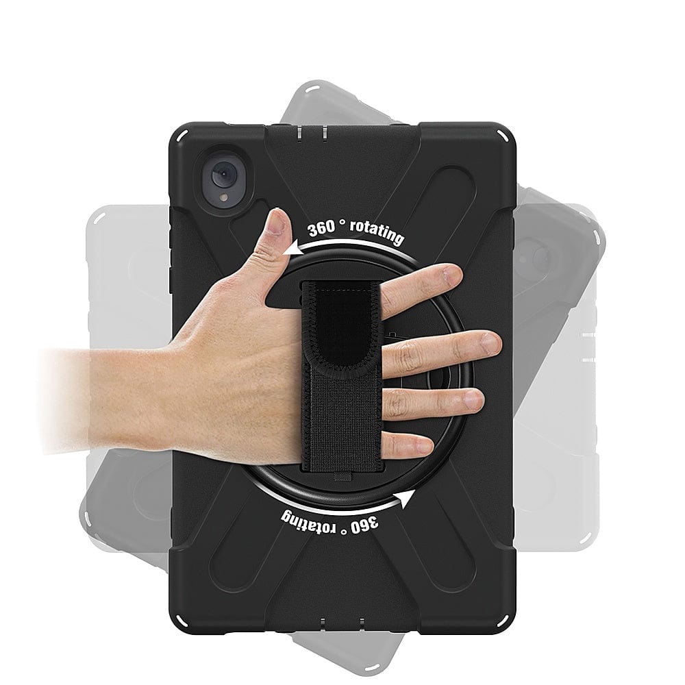 SaharaCase - PROTECTION Hand Strap Series Case for Lenovo Tab K10 - Black