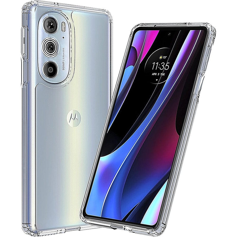 Hybrid-Flex Hard Shell Case for Motorola Edge+ 2022 - Clear