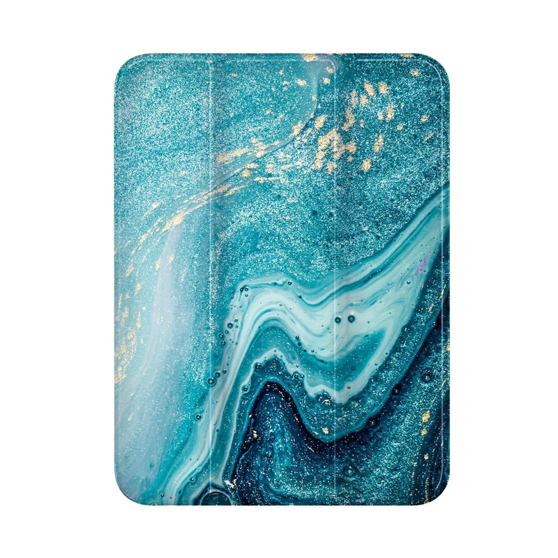 SaharaCase - Custom Folio Case - for Apple iPad Mini 2021 - Green Marble