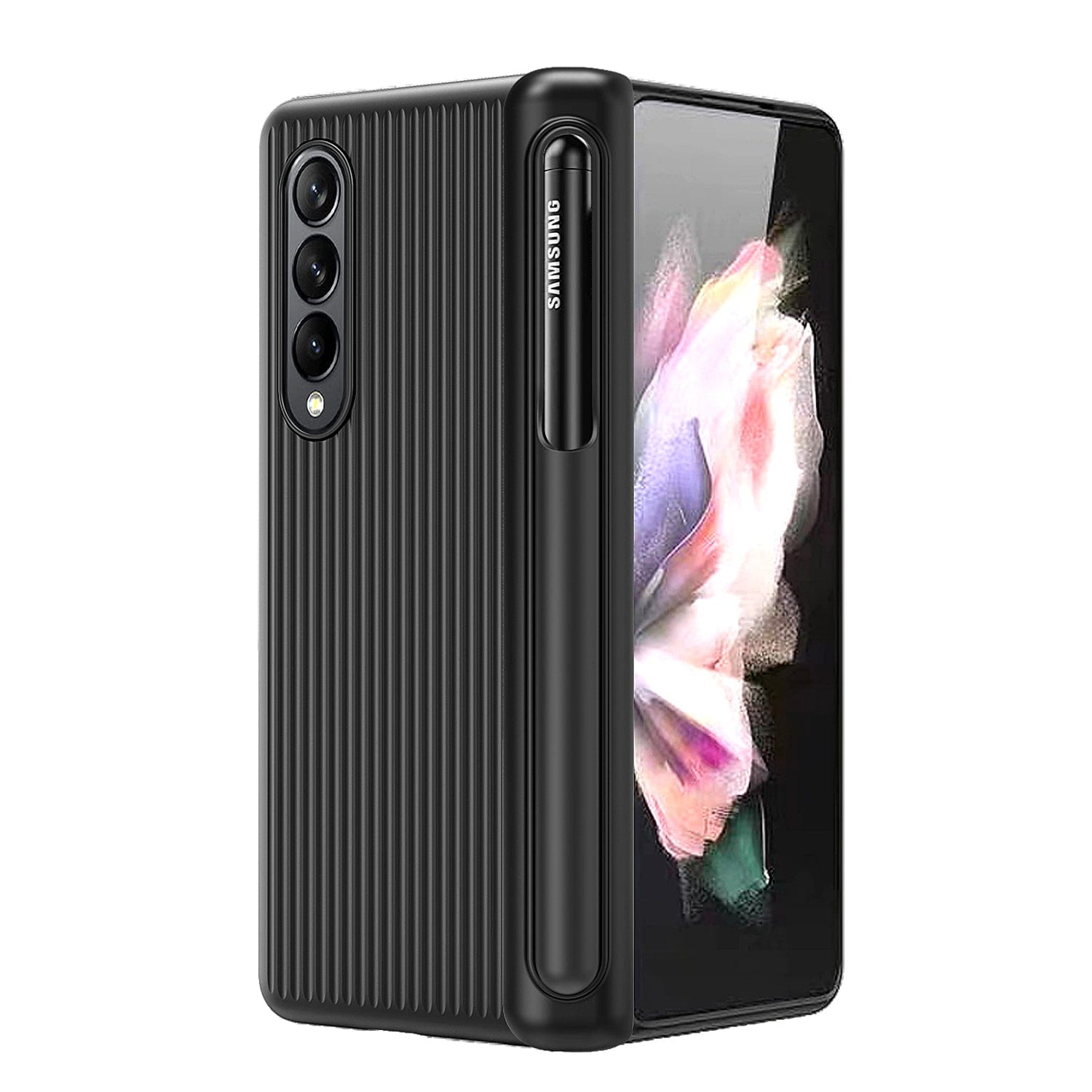GRIP Series Full Body Case with S Pen Compatibility for Samsung Galaxy Z Fold4 - Black