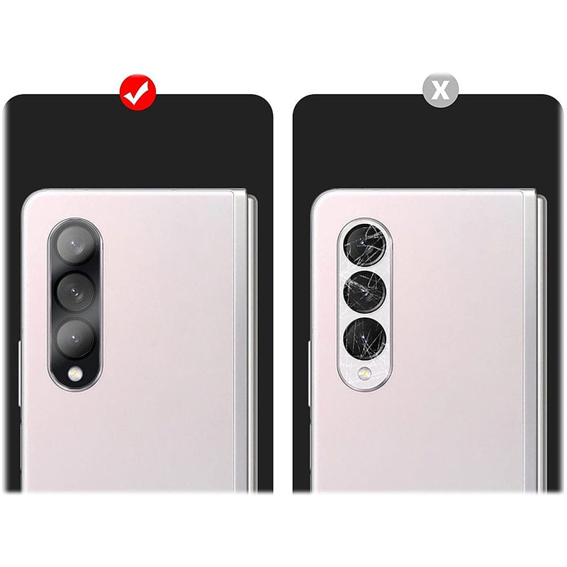 ZeroDamage Camera Lens Protector for Samsung Galaxy Z Fold4 (2-Pack) - Clear/Black
