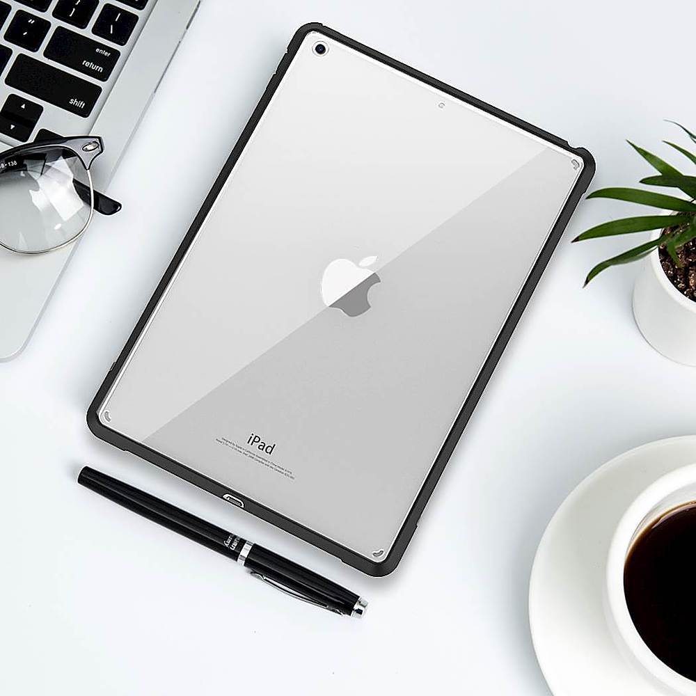 SaharaCase - Hybrid-Flex Hard Shell Case for Apple iPad 10.2" (9th Generation 2021) - Clear Black