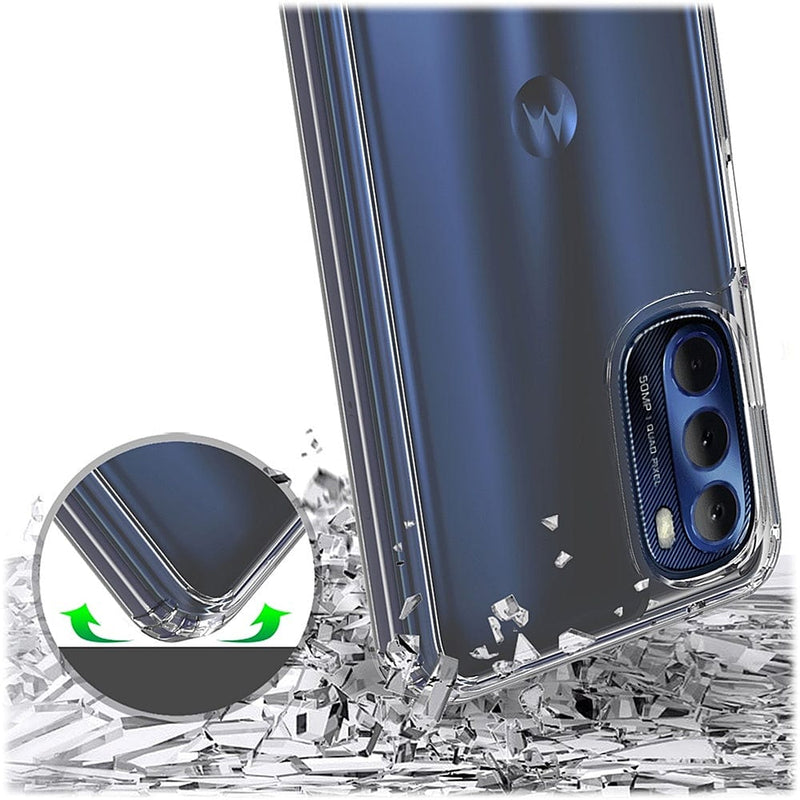 Hybrid-Flex Hard Shell Case for Motorola G Stylus 4G 2022 - Clear