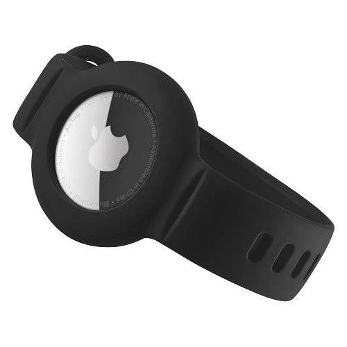 SaharaCase - Silicone Wrist Band for Apple AirTag - Black