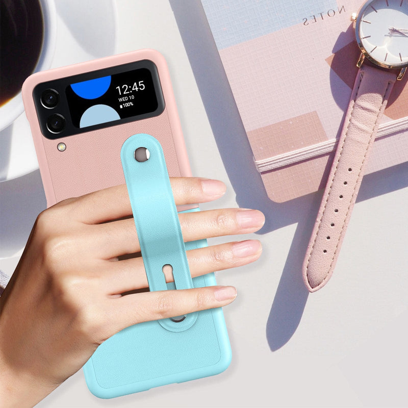 FingerGrip Series Case for Samsung Galaxy Z Flip4 - Pink/Ice Blue