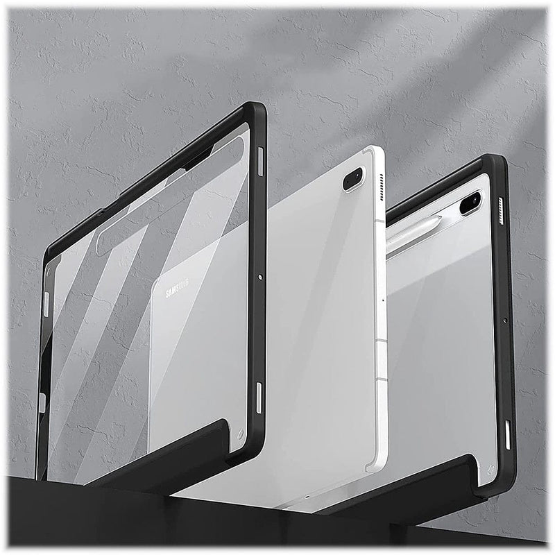 Folio Case for Samsung Galaxy Tab S8+ and Tab S7 FE - Clear/Black
