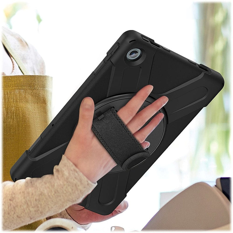 Protection Hand Strap Series Case for Lenovo Tab M10 Plus (3rd Gen) - Black