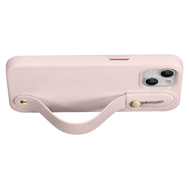 FingerGrip Series Case Leather with Magsafe for Apple iPhone 14 Plus - Pink
