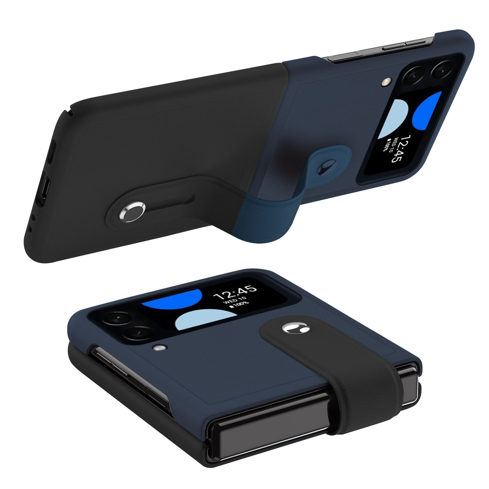 FingerGrip Series Case for Samsung Galaxy Z Flip4 - Black/Blue