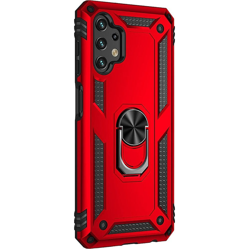 Military Kickstand Series Case for Samsung Galaxy A13 LTE - Red