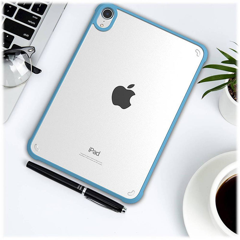 SaharaCase - Hybrid-Flex Series Case for Apple iPad Mini (6th Generation 2021) - Clear Blue