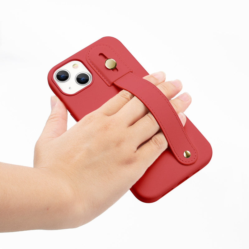 FingerGrip Series Case Leather with Magsafe for Apple iPhone 14 Plus - Red