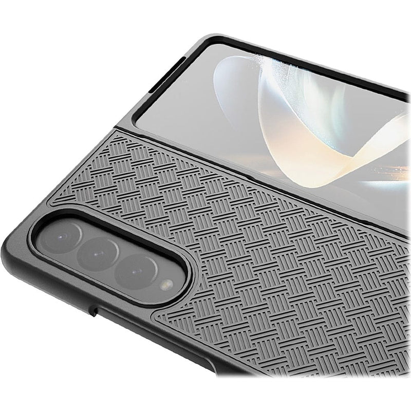 Slim Hard Shell Case with Belt Clip for Samsung Galaxy Z Fold4 - Black